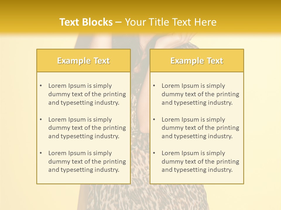 Girl With Hat PowerPoint Template