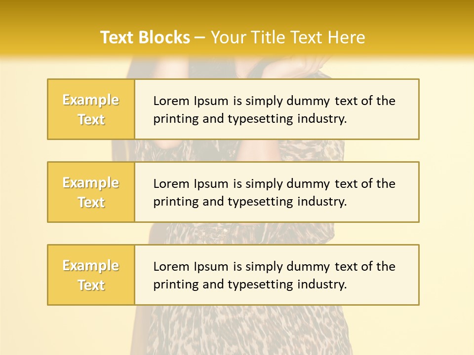 Girl With Hat PowerPoint Template