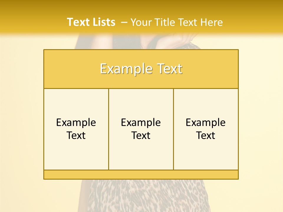 Girl With Hat PowerPoint Template