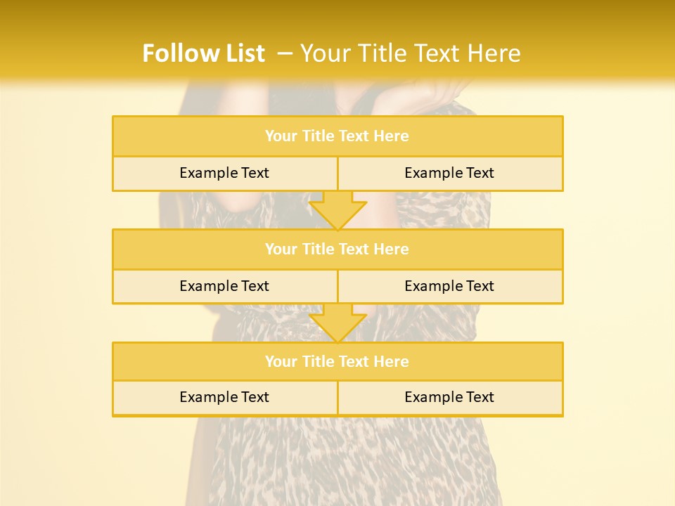 Girl With Hat PowerPoint Template