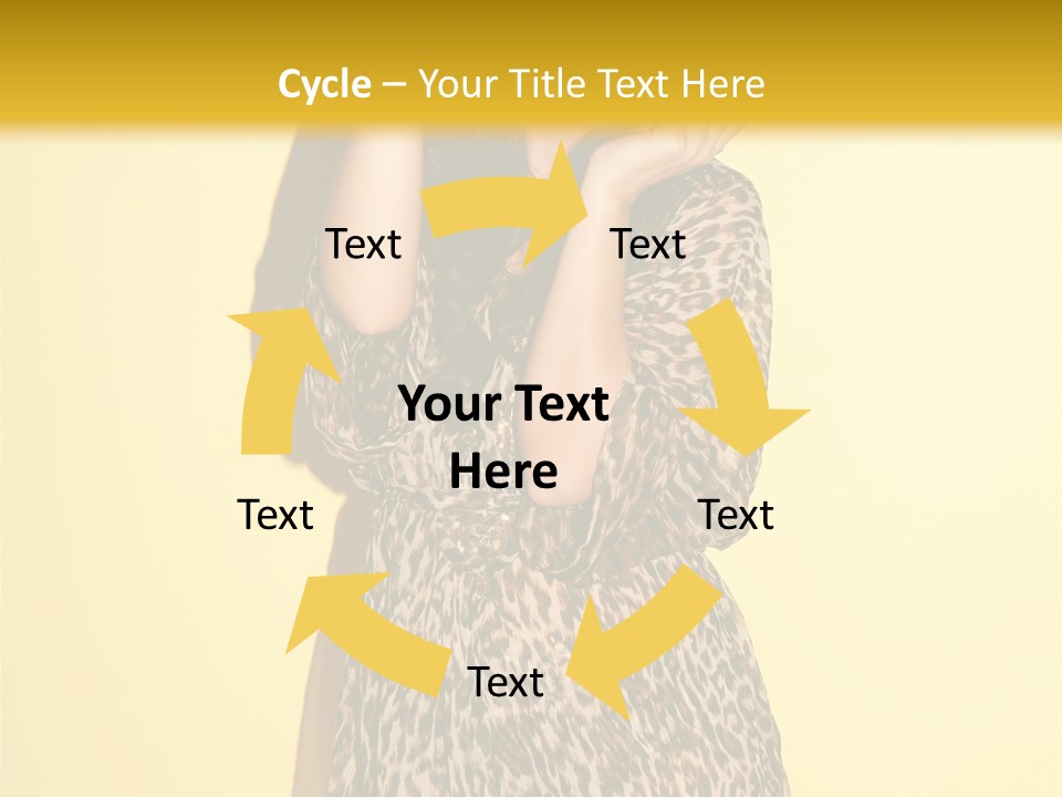 Girl With Hat PowerPoint Template