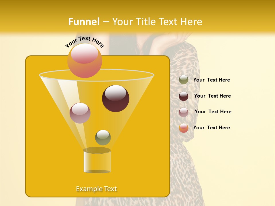 Girl With Hat PowerPoint Template