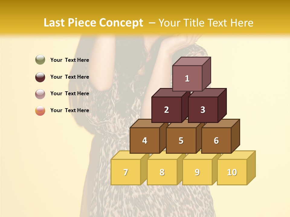 Girl With Hat PowerPoint Template