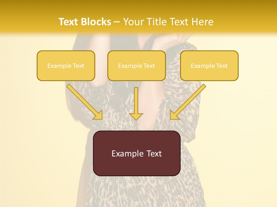 Girl With Hat PowerPoint Template