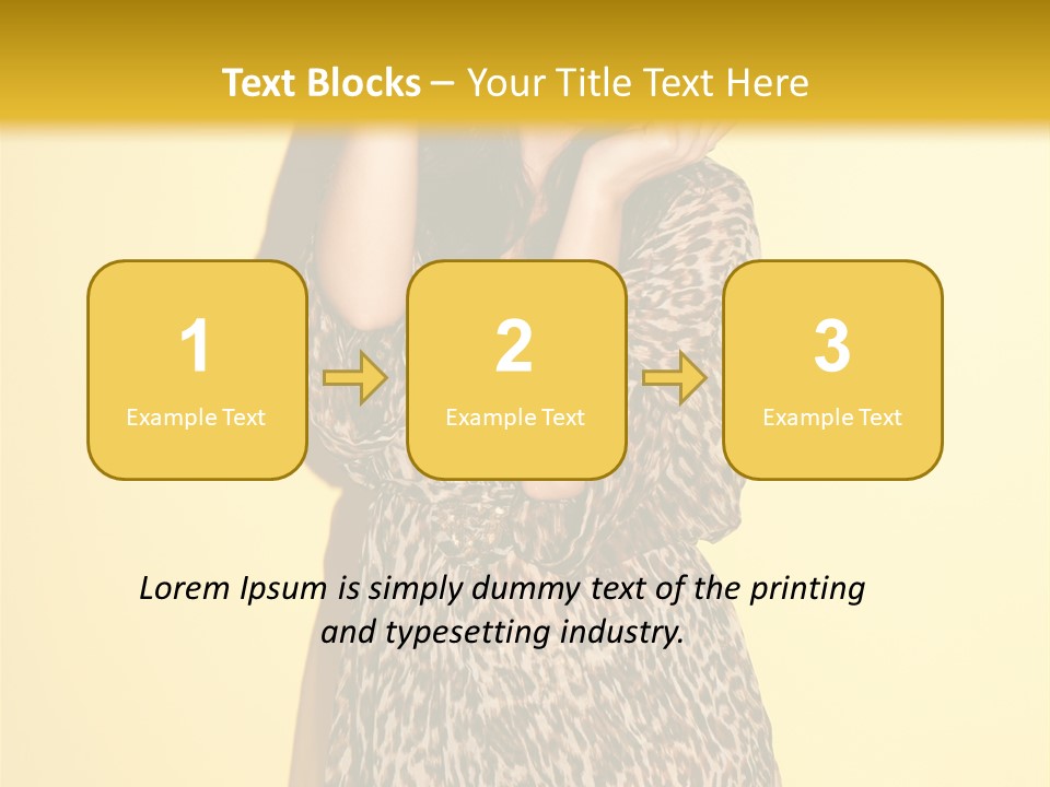 Girl With Hat PowerPoint Template