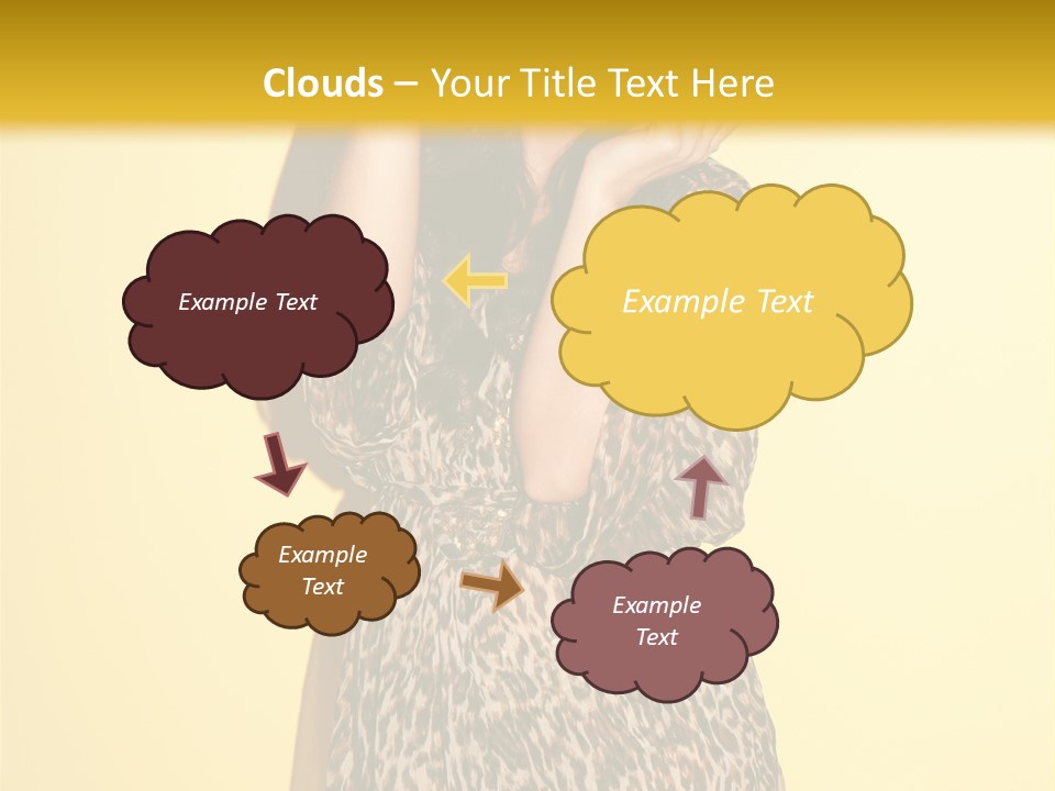 Girl With Hat PowerPoint Template