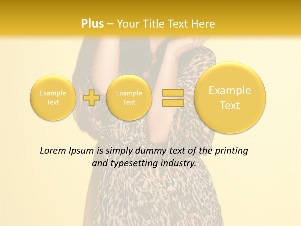 Girl With Hat PowerPoint Template