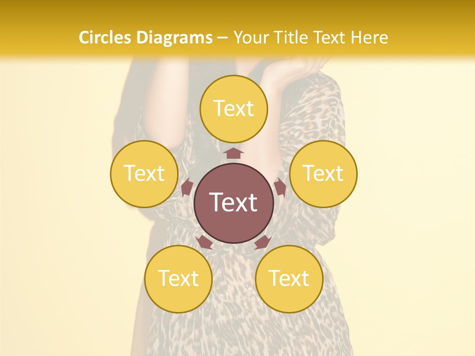 Girl With Hat PowerPoint Template