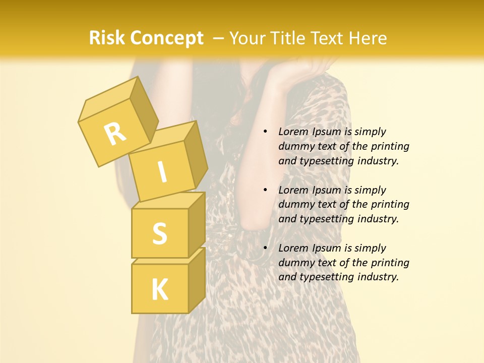 Girl With Hat PowerPoint Template