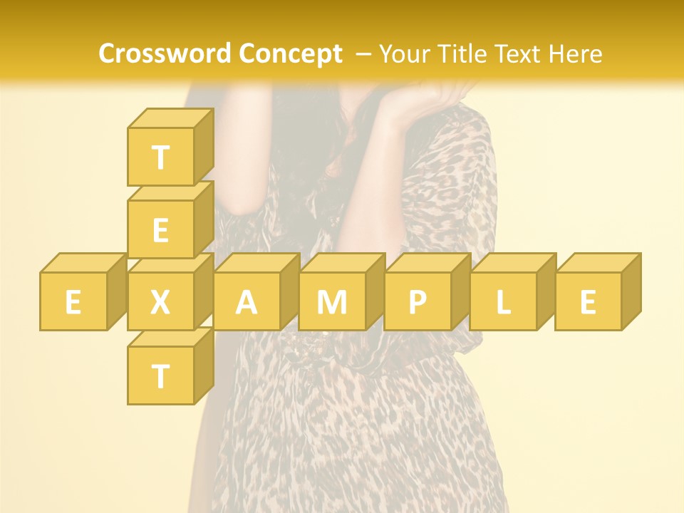 Girl With Hat PowerPoint Template