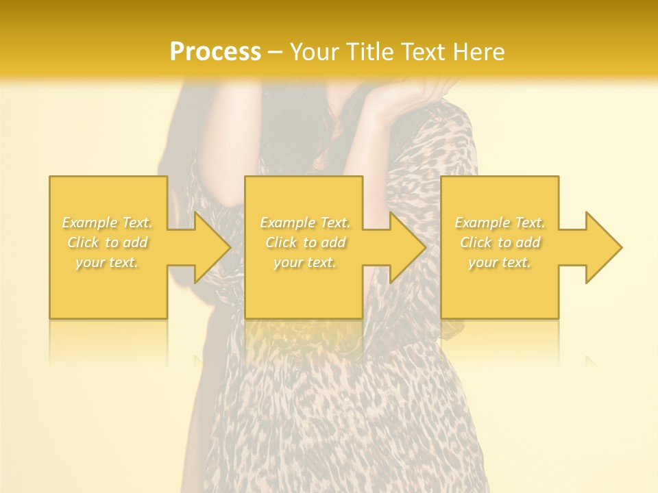 Girl With Hat PowerPoint Template