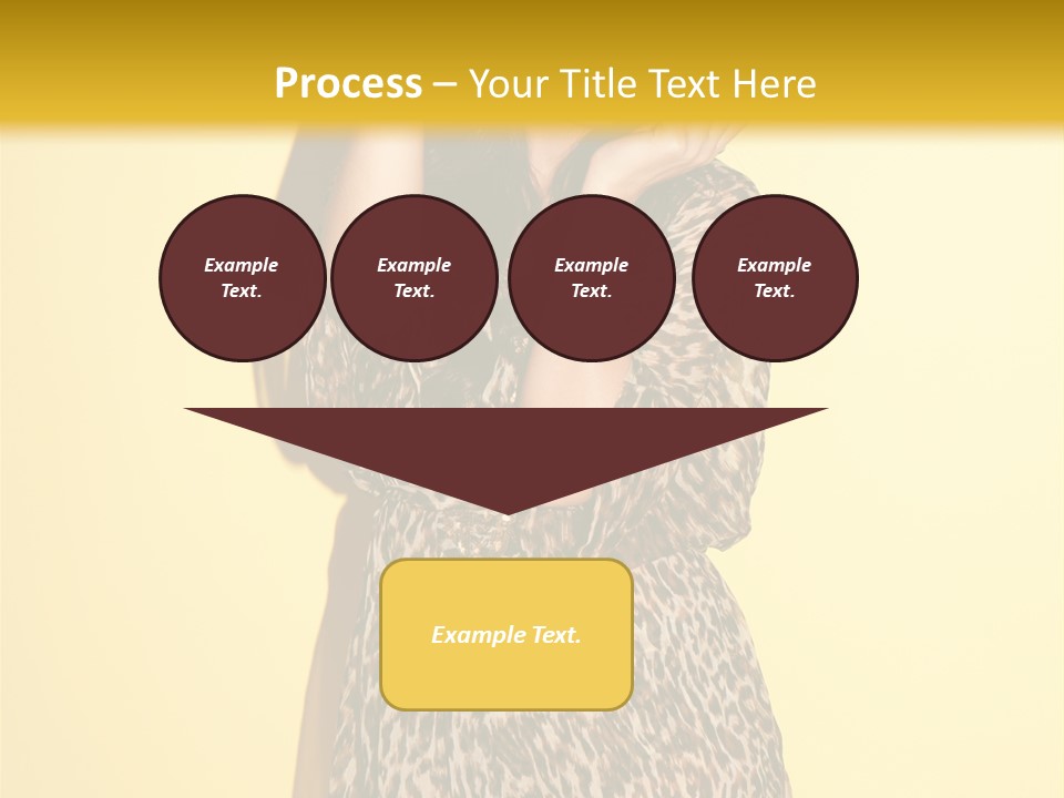 Girl With Hat PowerPoint Template