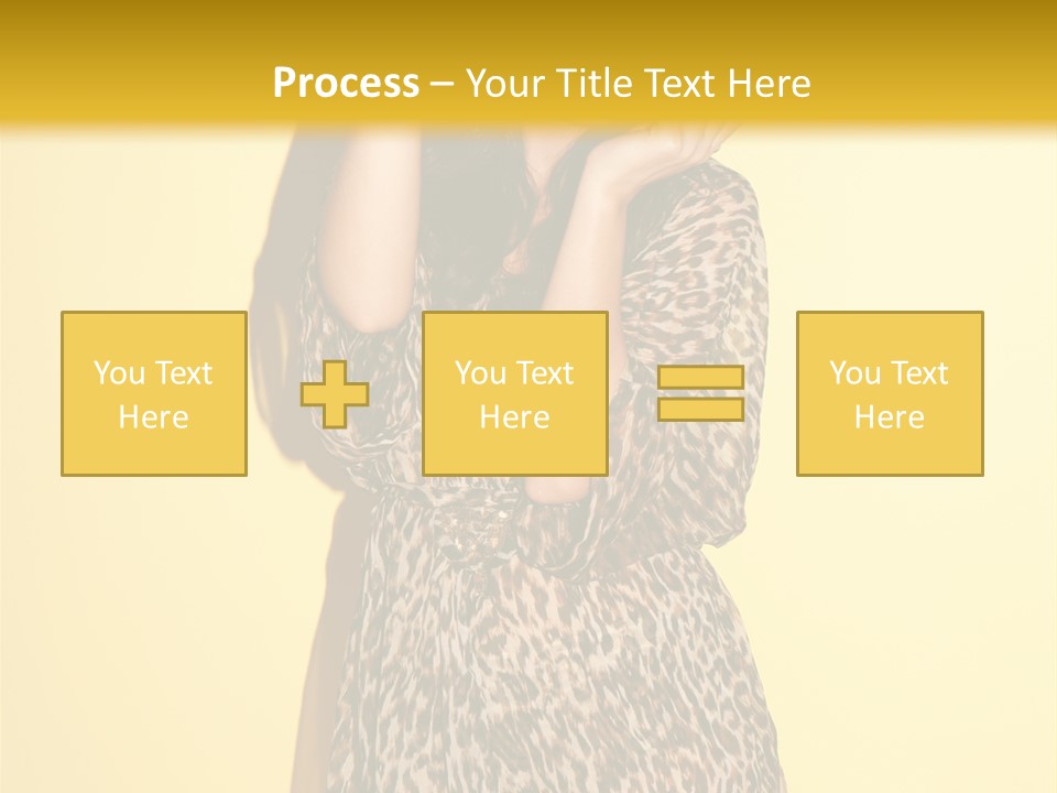 Girl With Hat PowerPoint Template