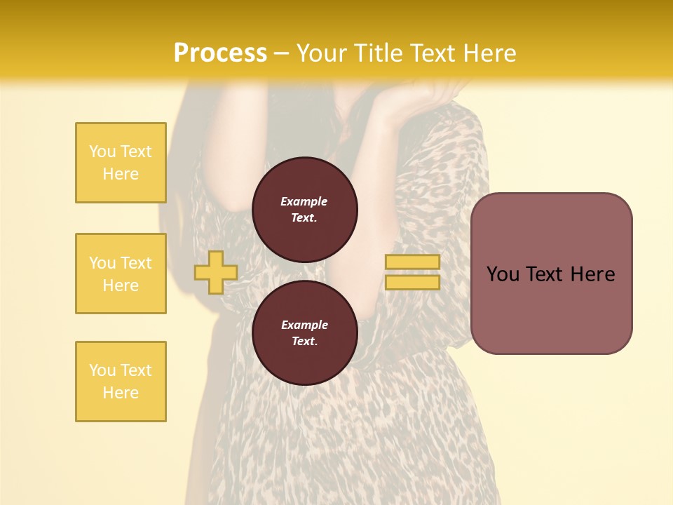 Girl With Hat PowerPoint Template