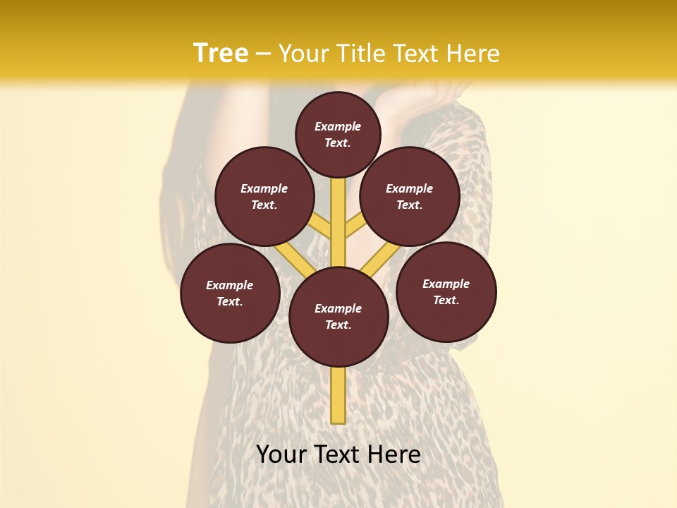 Girl With Hat PowerPoint Template