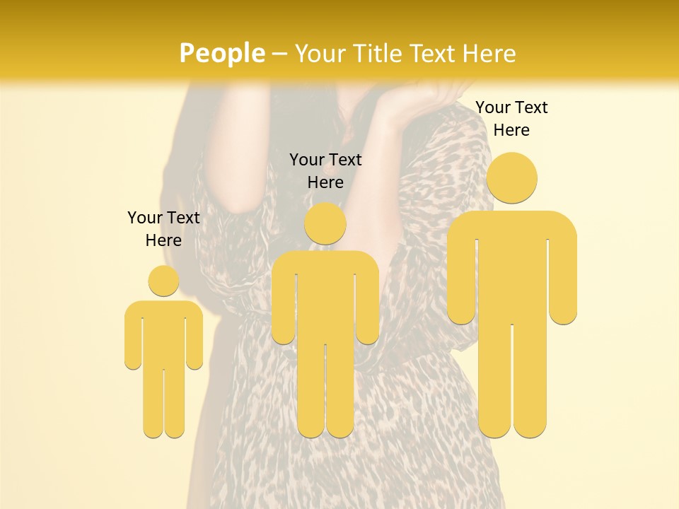 Girl With Hat PowerPoint Template