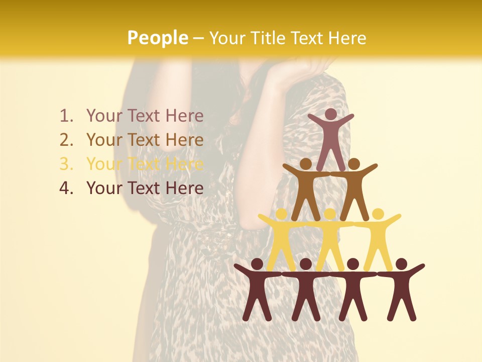 Girl With Hat PowerPoint Template