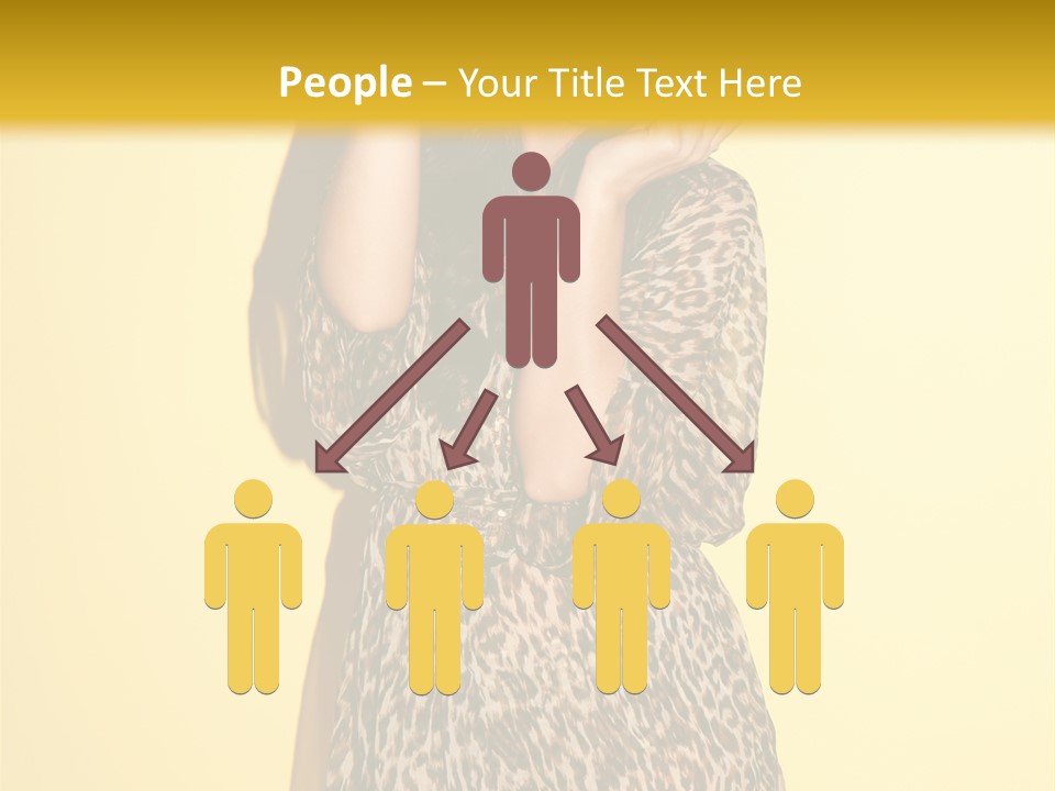 Girl With Hat PowerPoint Template