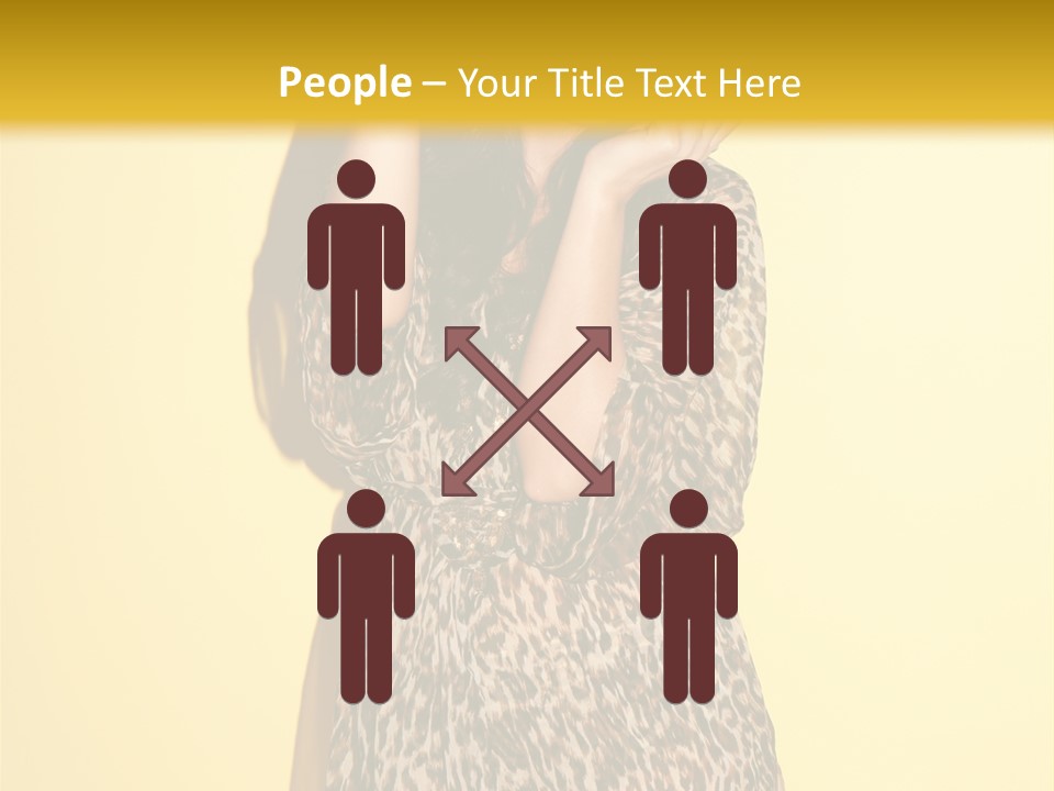 Girl With Hat PowerPoint Template