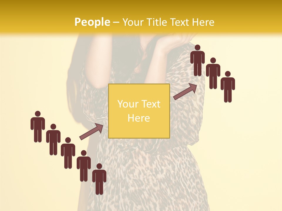 Girl With Hat PowerPoint Template