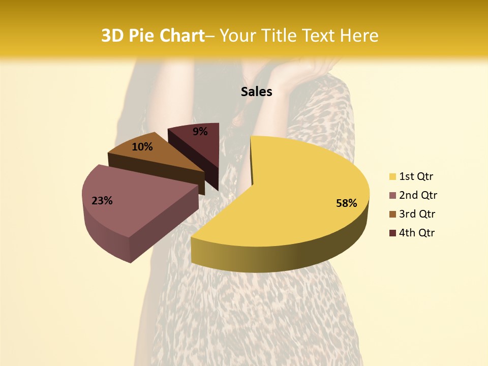 Girl With Hat PowerPoint Template