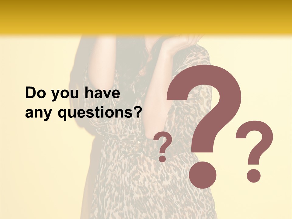 Girl With Hat PowerPoint Template