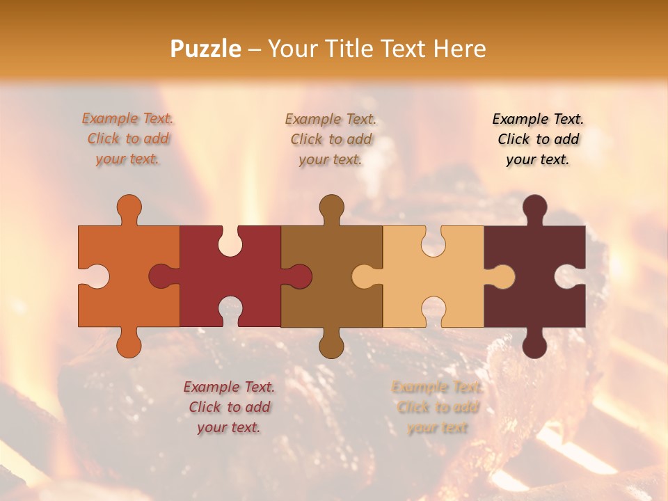 Grilled Meat PowerPoint Template