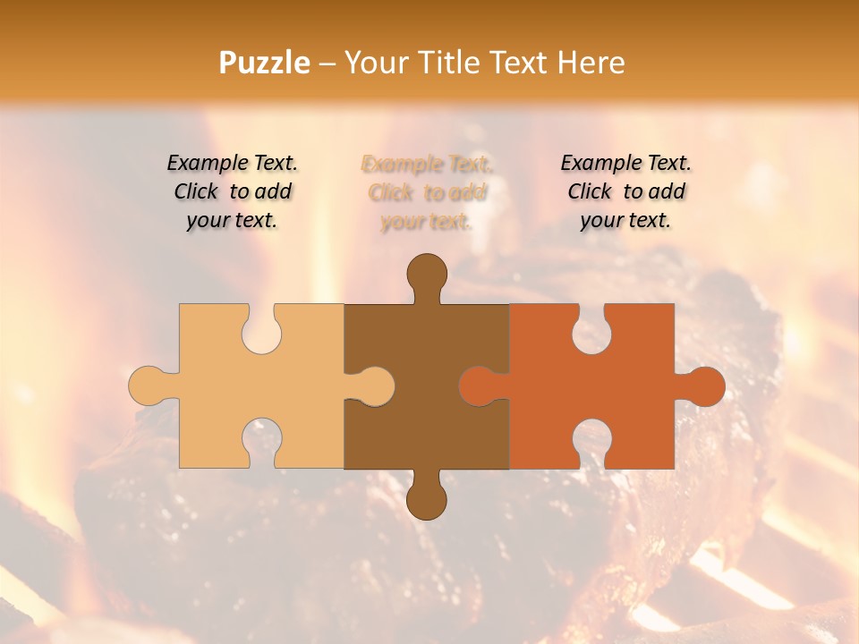 Grilled Meat PowerPoint Template