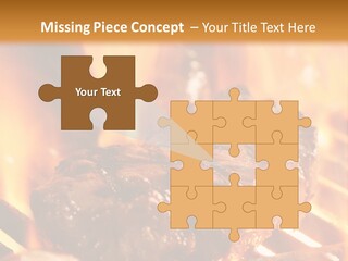 Grilled Meat PowerPoint Template