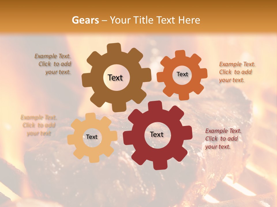 Grilled Meat PowerPoint Template