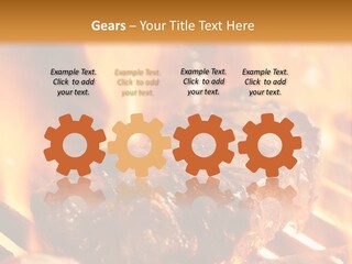 Grilled Meat PowerPoint Template