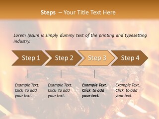 Grilled Meat PowerPoint Template