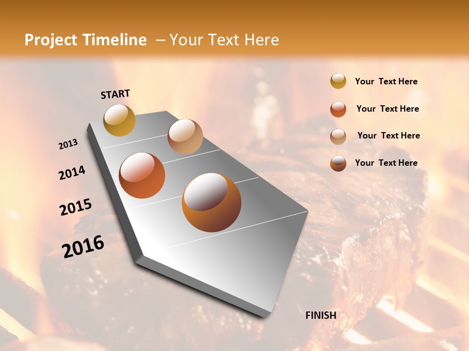 Grilled Meat PowerPoint Template