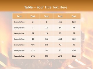 Grilled Meat PowerPoint Template