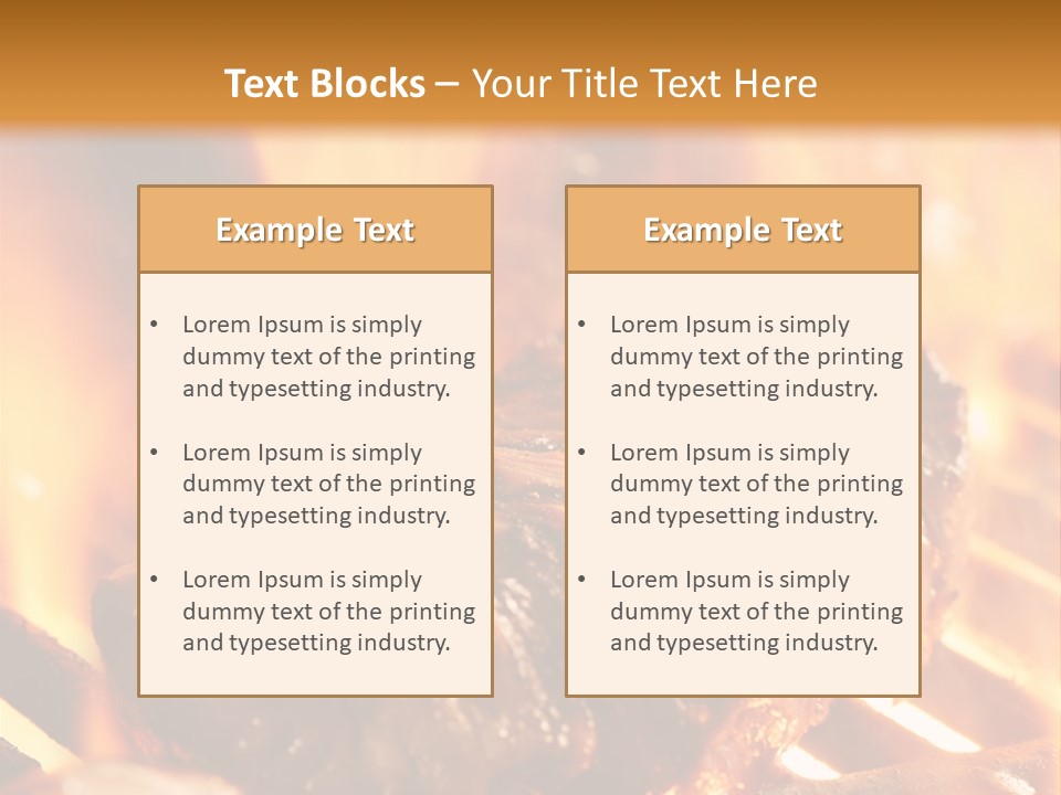 Grilled Meat PowerPoint Template
