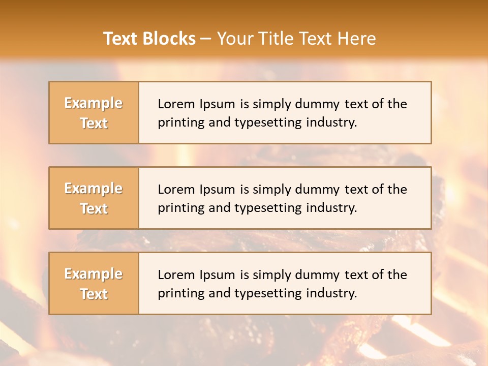 Grilled Meat PowerPoint Template