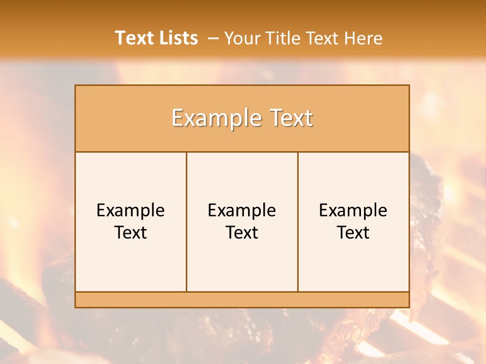 Grilled Meat PowerPoint Template