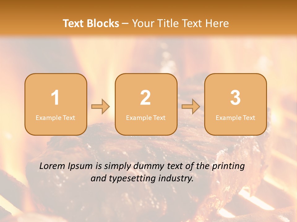 Grilled Meat PowerPoint Template