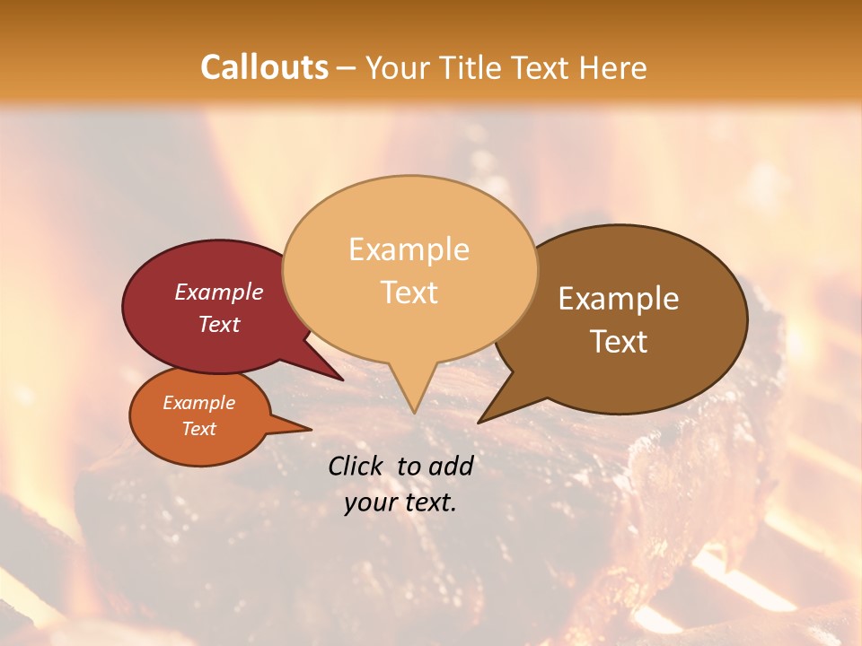 Grilled Meat PowerPoint Template