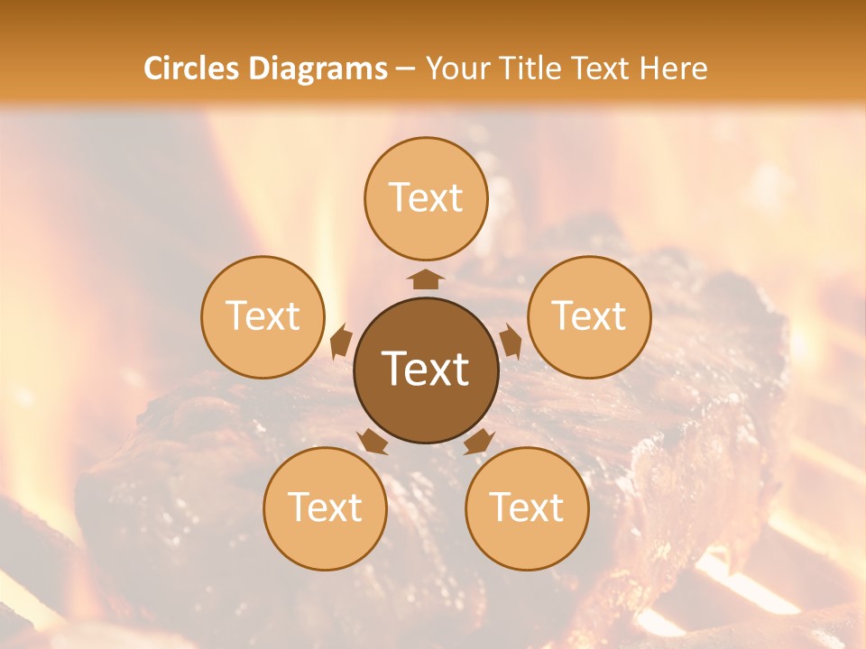 Grilled Meat PowerPoint Template