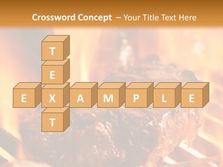 Grilled Meat PowerPoint Template