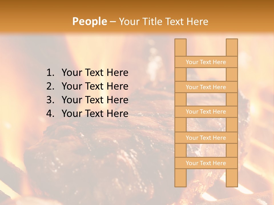 Grilled Meat PowerPoint Template