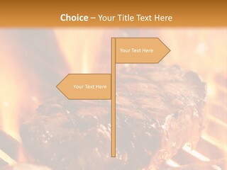 Grilled Meat PowerPoint Template