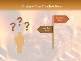 Grilled Meat PowerPoint Template