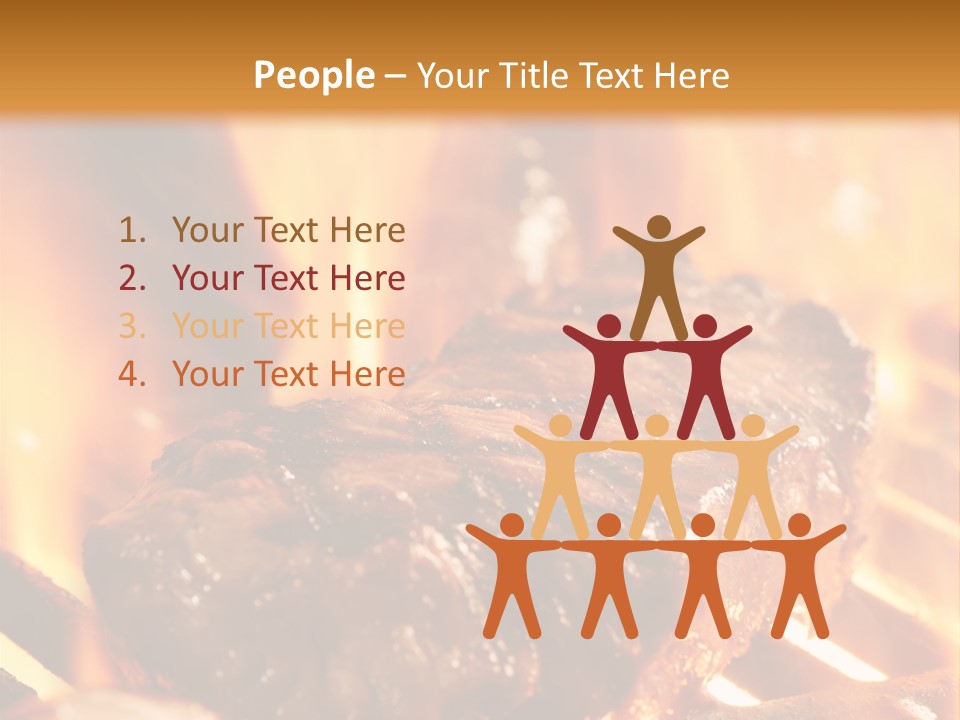 Grilled Meat PowerPoint Template