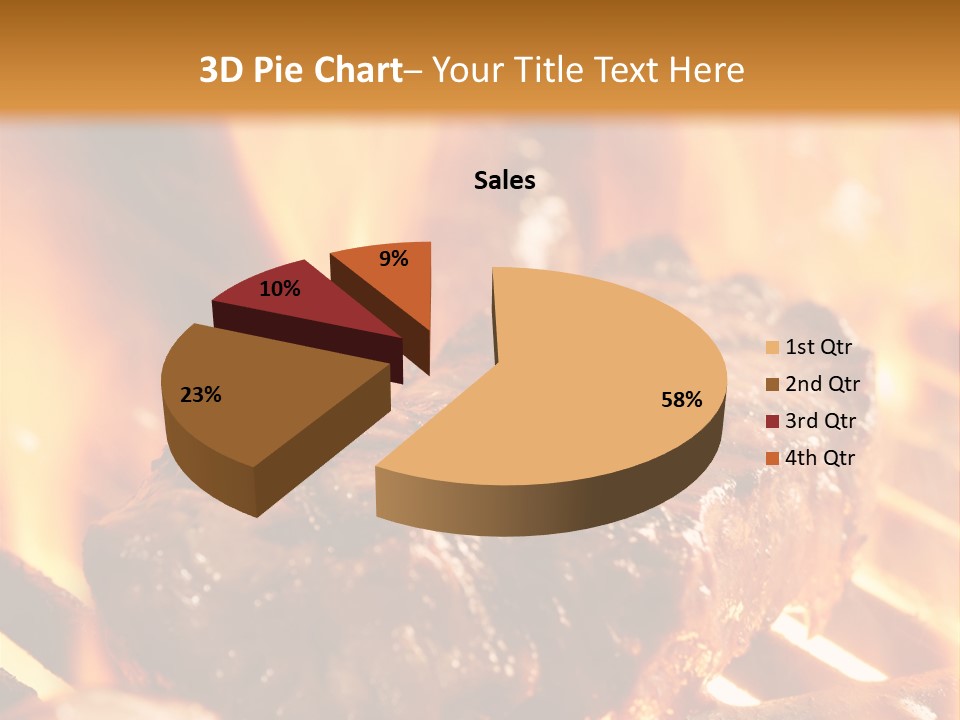 Grilled Meat PowerPoint Template