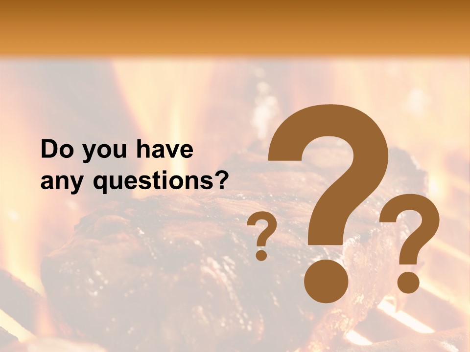 Grilled Meat PowerPoint Template