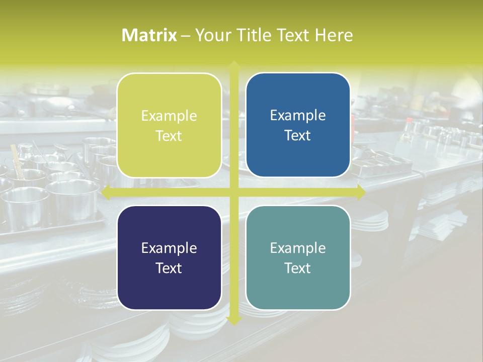 Kitchen In The Restaurant PowerPoint Template