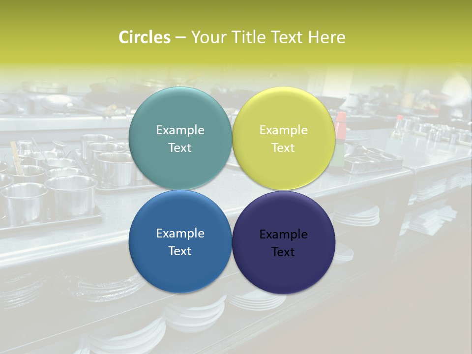 Kitchen In The Restaurant PowerPoint Template