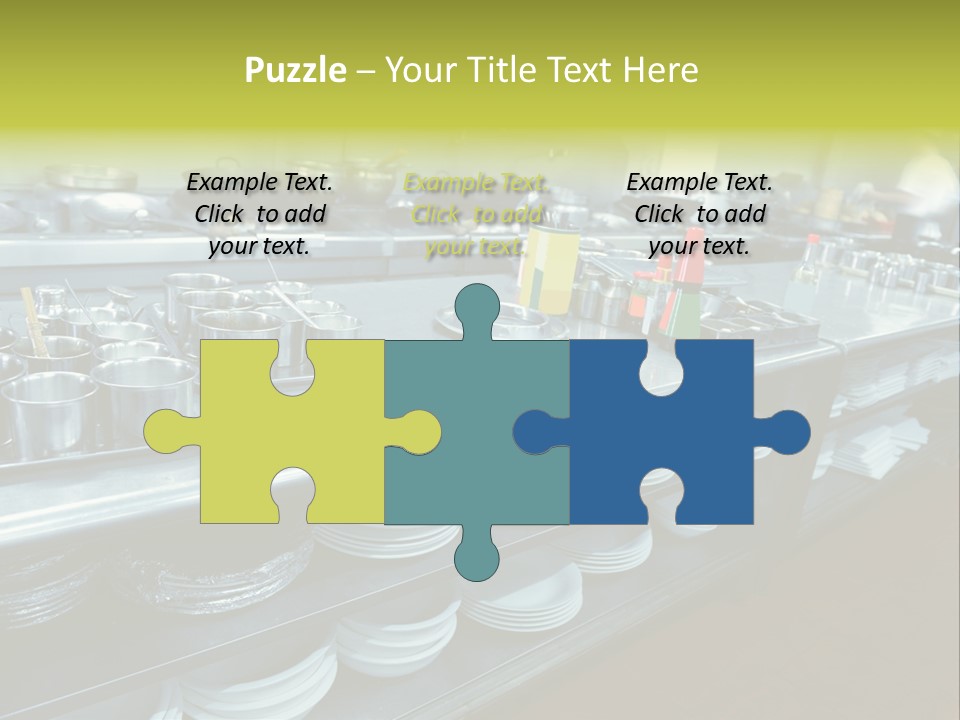 Kitchen In The Restaurant PowerPoint Template